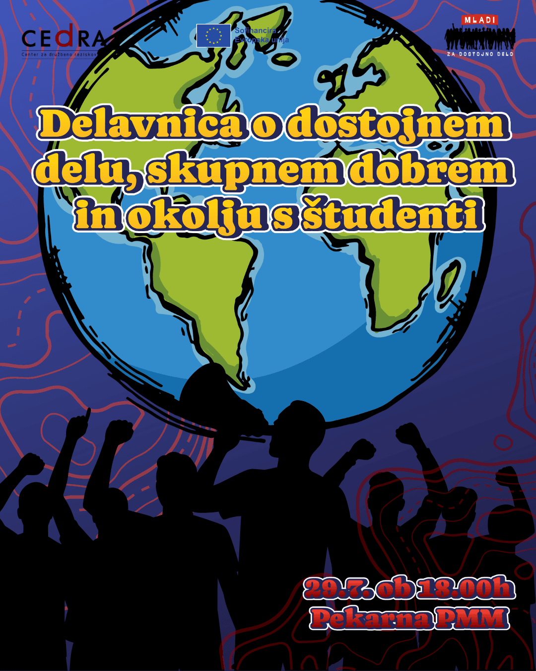Delavnica o dostojnem delu, skupnem dobrem in okolju s študenti