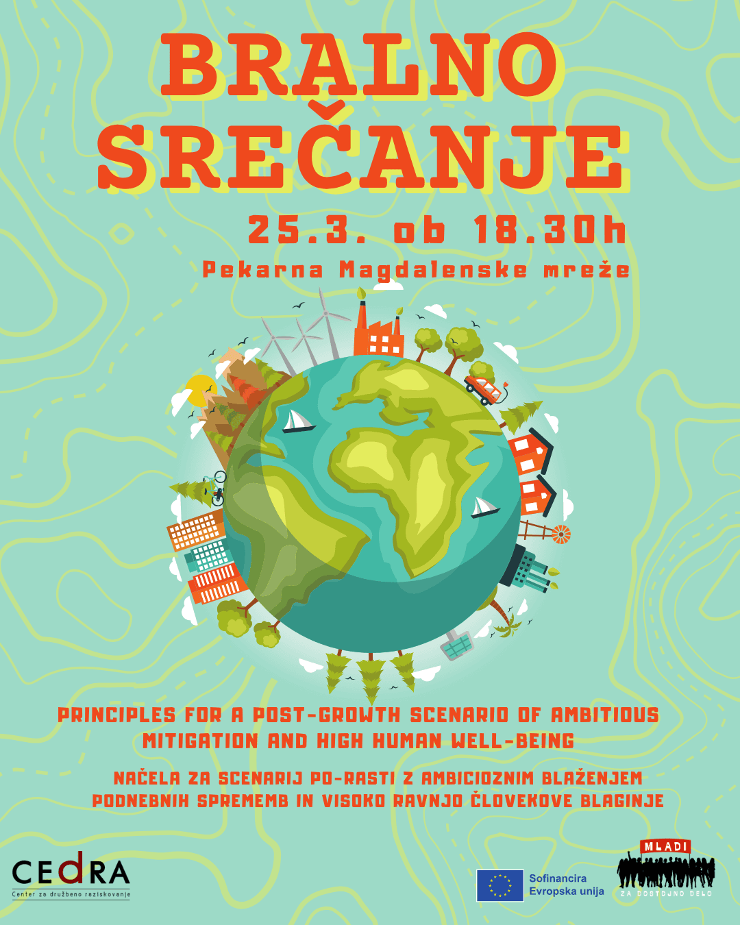 Bralno srečanje: "Načela za scenarij po-rasti z ambicioznim blaženjem in visokim človekovim blagostanjem"